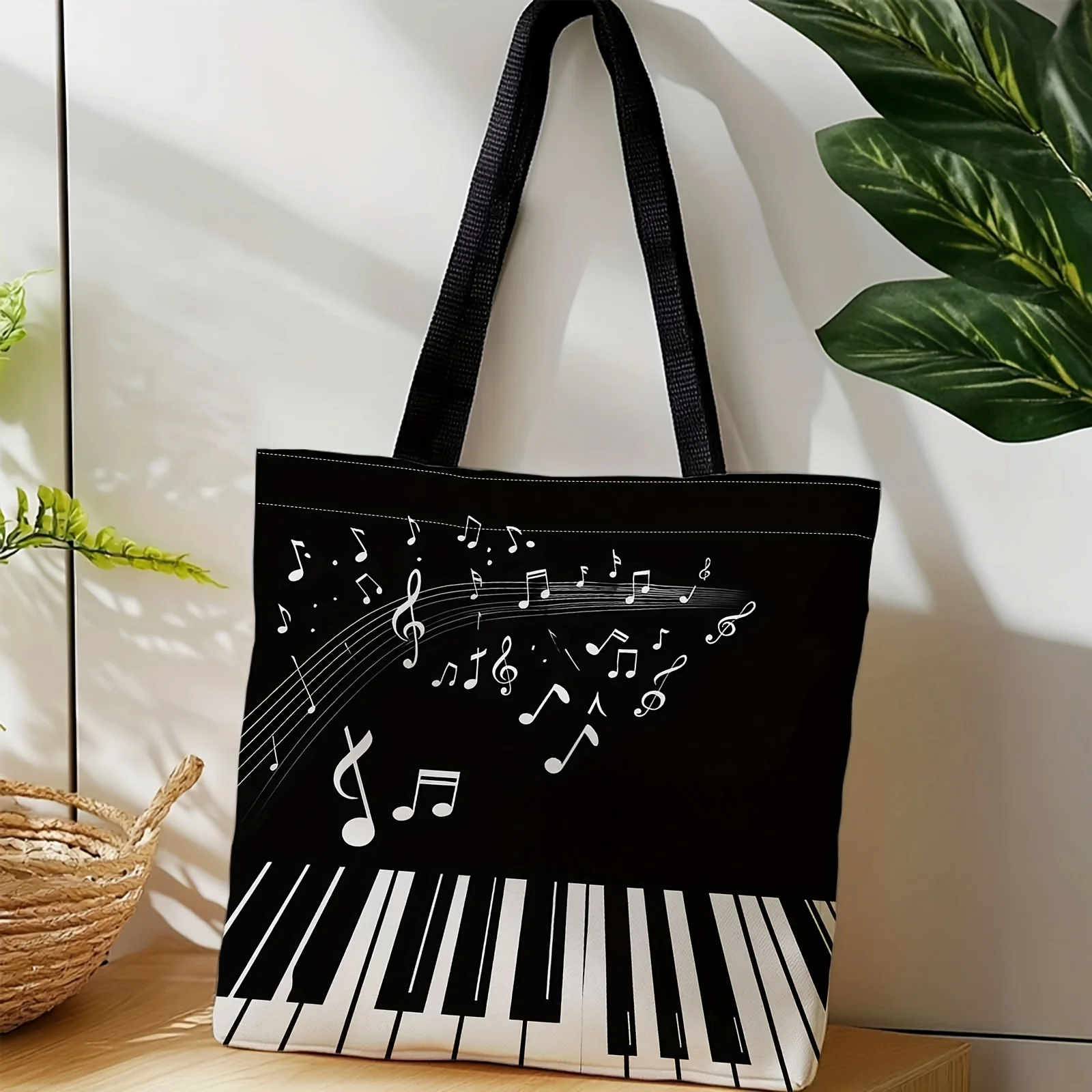 Musical Instrument Shop - Tas Belanja dengan Motif Piano dan