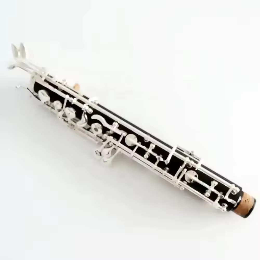 Musical Instrument Oboe - Oboe Bakelite Berlapis Perak, Nada C,