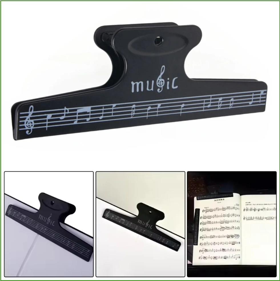 Musical Instrument Veena - Klip Penjepit Buku Not Musik, Klip