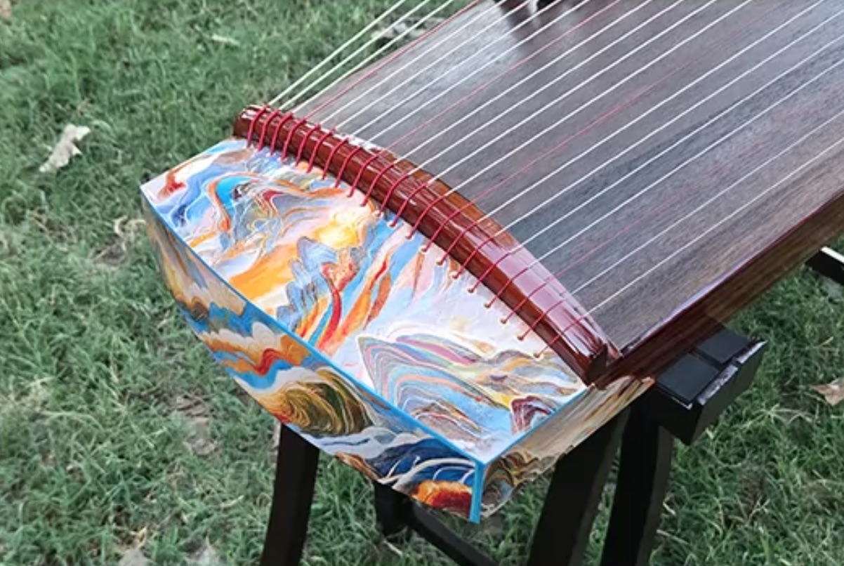 Guzheng 125 cm, 21 senar, moti - Musical Instrument Guzheng ulasan dan harga