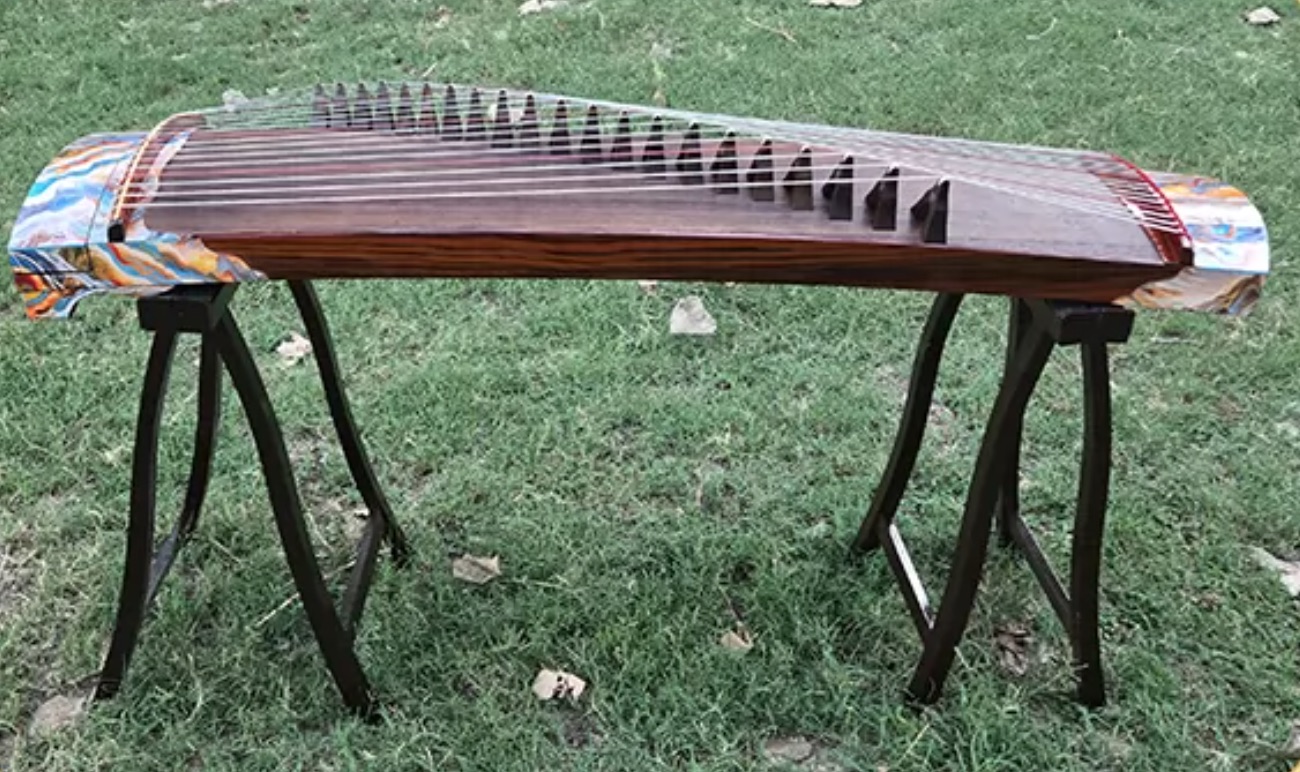 Guzheng 125 cm, 21 senar, moti - Musical Instrument Guzheng ulasan dan harga