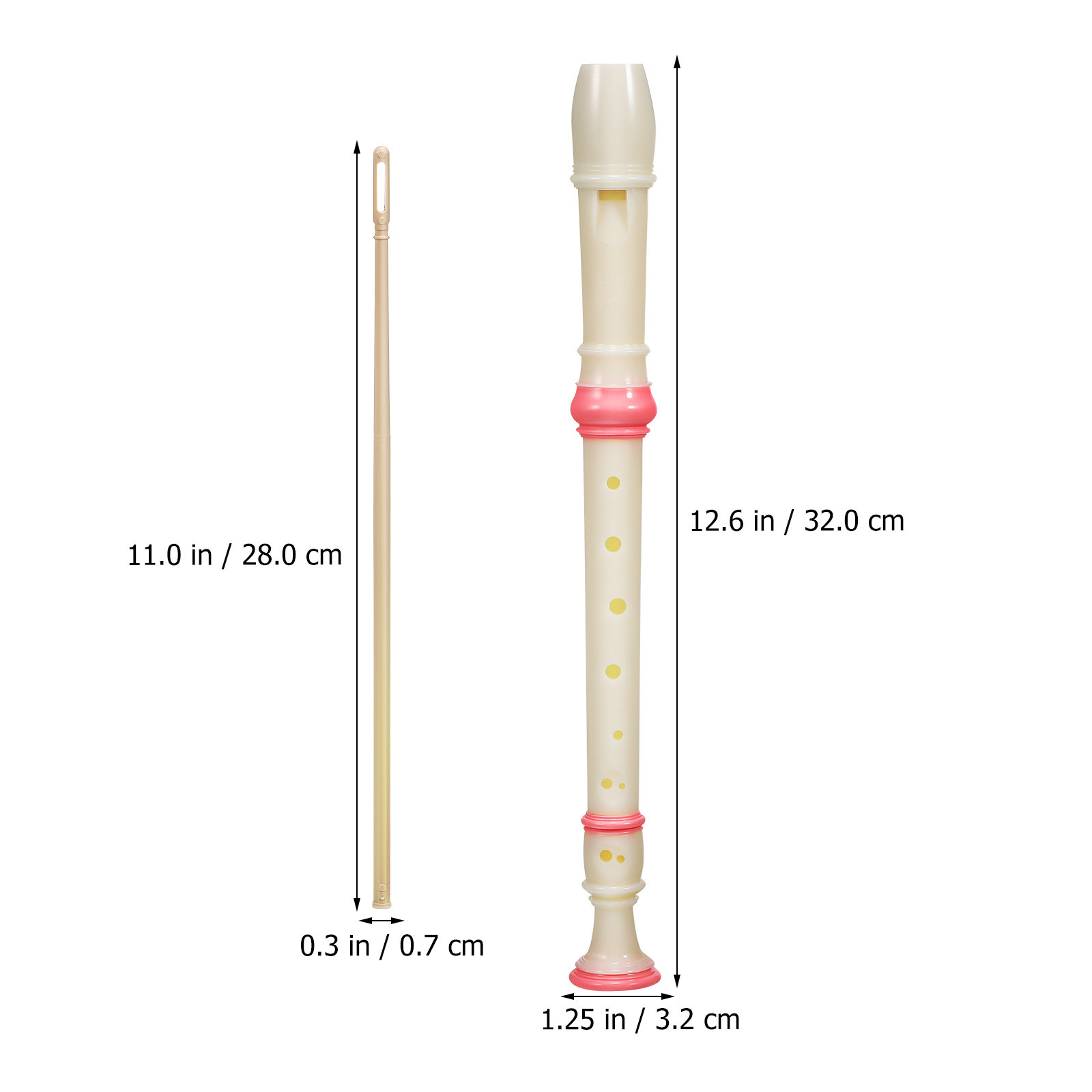 Rekorder Soprano 2 Bagian, 8 L - Soprano Recorder Plastic ulasan dan harga