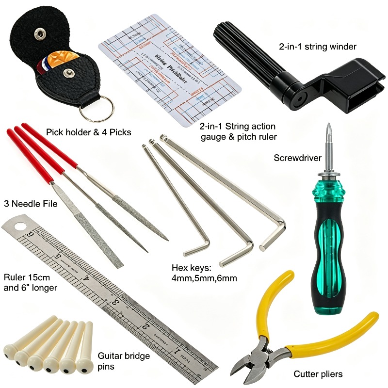 22pcs Set Alat Perbaikan Gitar - Musical Instrument Accessories ulasan dan harga