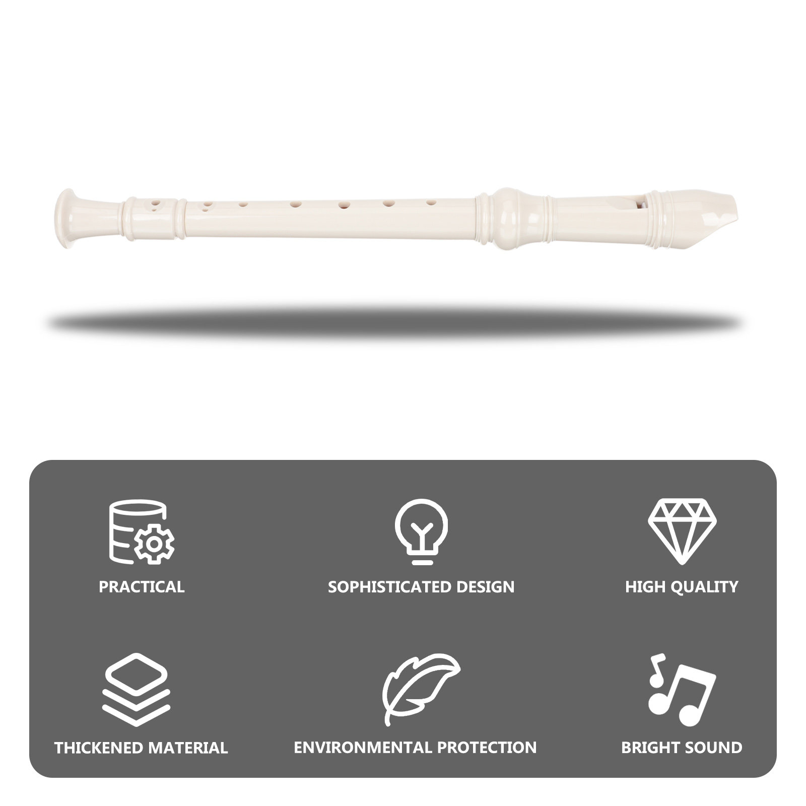 1Set Rekorder Soprano 8-Lubang - Soprano Recorder Plastic ulasan dan harga