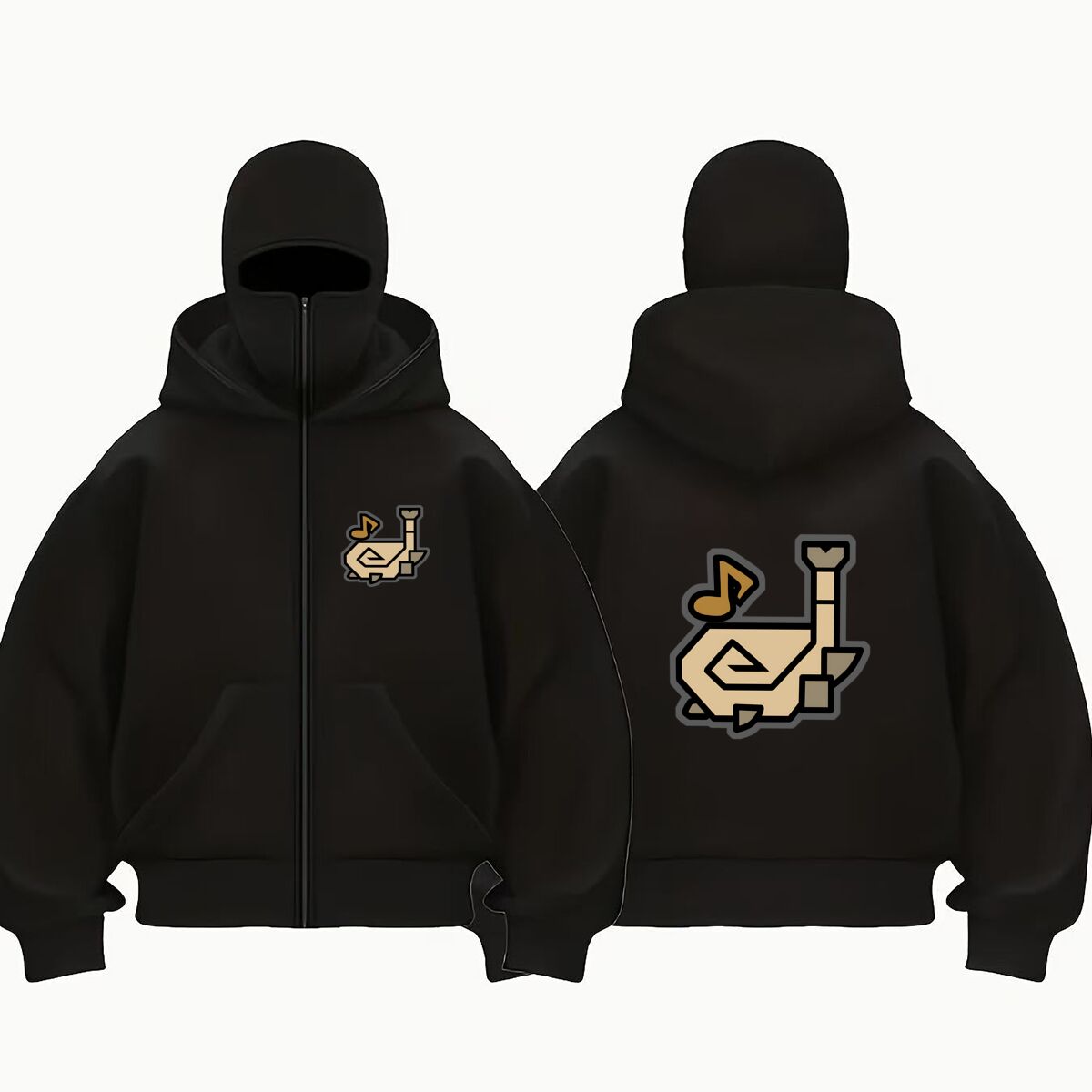 Hoodie musik kartun dengan pen - Musical Instrument Shop ulasan dan harga