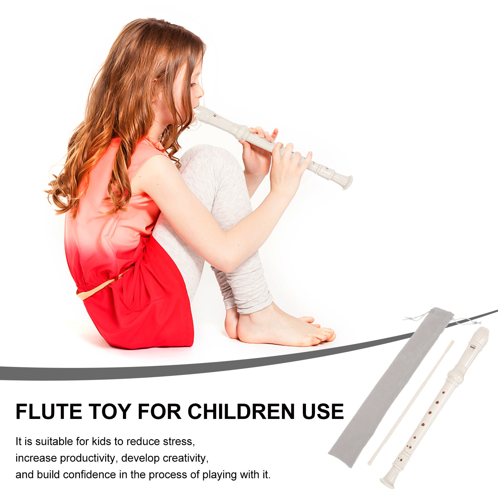 1Set Klarinet 8-Lubang untuk A - Soprano Recorder Plastic ulasan dan harga