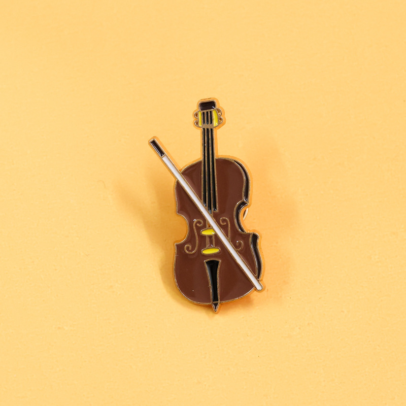 Kartun biola Enamel Pin lencan - Musical Instrument Veena ulasan dan harga