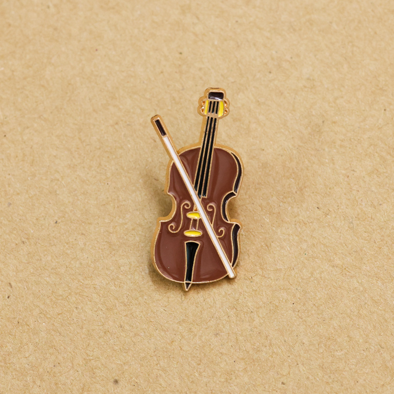 Kartun biola Enamel Pin lencan - Musical Instrument Veena ulasan dan harga