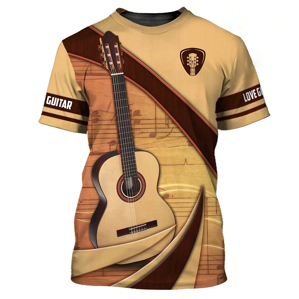 Kaus Musik Jazz Gambar 3D Kaus - Musical Instrument Shop ulasan dan harga